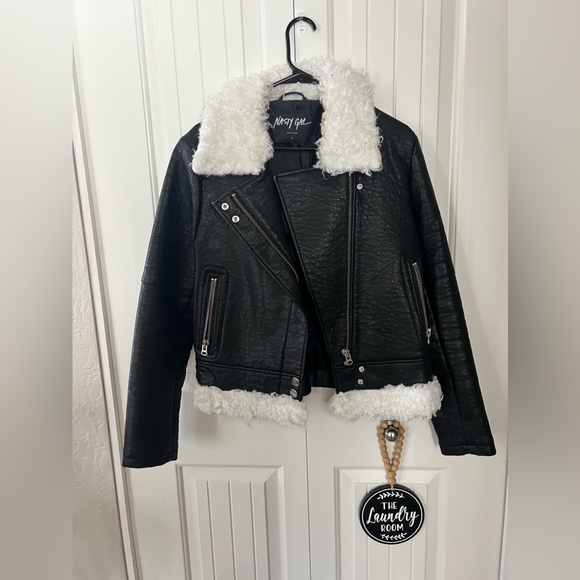 Nasty Gal Leather Jacket - Picture 2 of 4